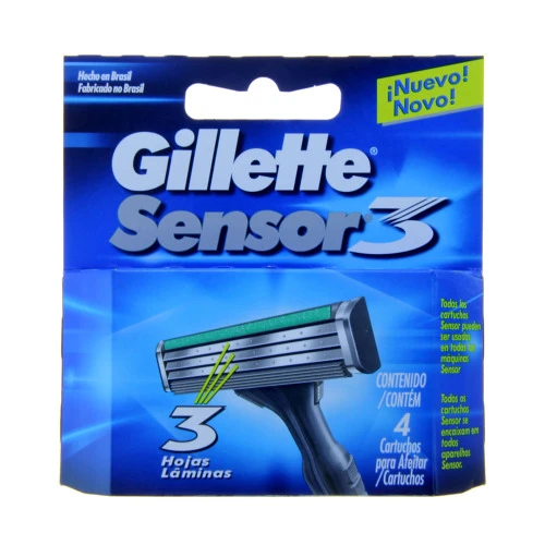 CARGA BARBEAR GILLETTE COM 4 SENS 3