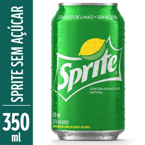 REFRIGERANTE SPRITE 350ML LATA SEM AÇÚCAR