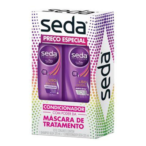 KIT SEDA LISOS PERFEITO PREÇO ESPECIAL - SHAMPOO + CONDICIONADOR 325ML CADA