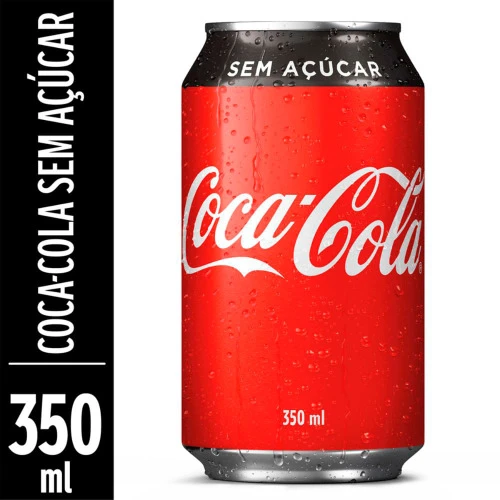 REFRIGERANTE COCA COLA 350ML SEM AÇÚCAR