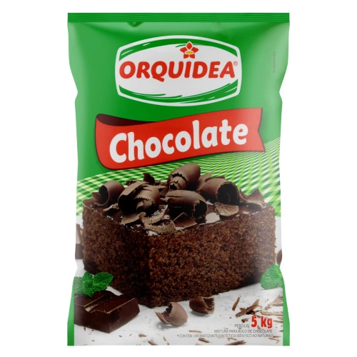 MISTURA PARA BOLO CHOCOLATE ORQUÍDEA PACOTE 5KG