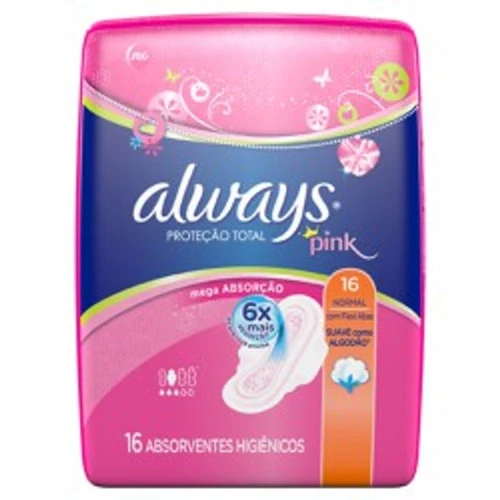 ABSORVENTE ALWAYS PINK ABAS 16 UNIDADES
