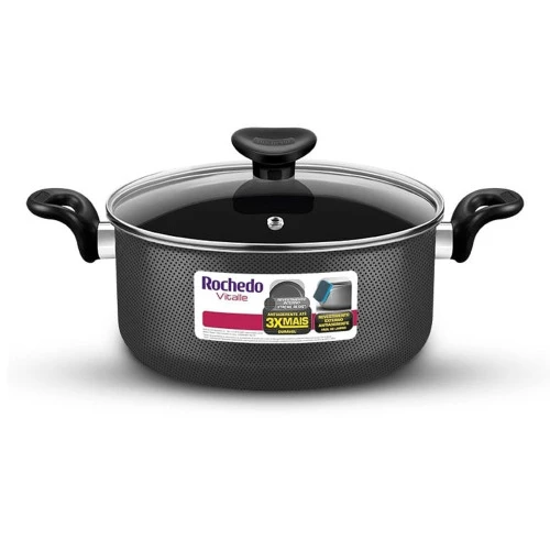 CAÇAROLA ROCHEDO 22 NEW VITALE PRETA