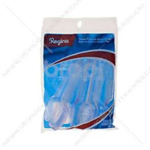 REGINA COLHER PLAST CRISTAL COM 50 UND