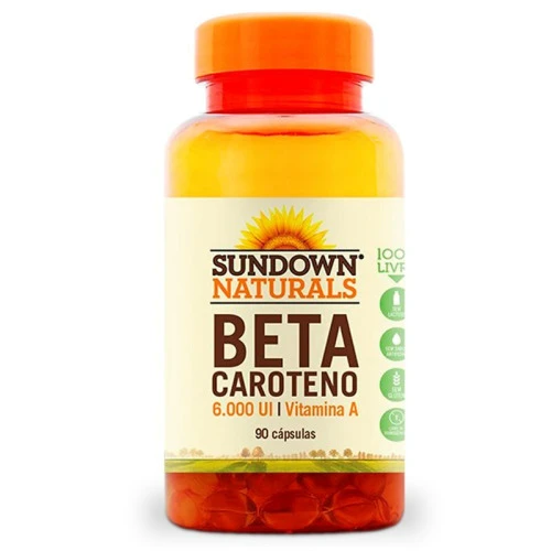 BETA CAROTENO 6000UI SUNDOWN 90 CÁPSULAS
