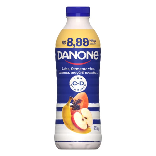 IOGURTE VITAMINA DE FRUTAS DANONE GARRAFA 850G
