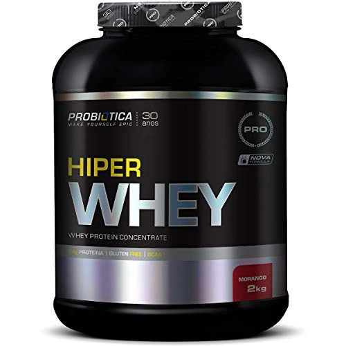 HIPER WHEY MORANGO 2KG PROBIÓTICA