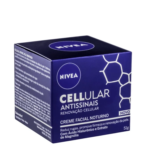 CREME HIDRATANTE FACIAL NIVEA CELLULAR ANTISSINAIS NOTURNO 51G