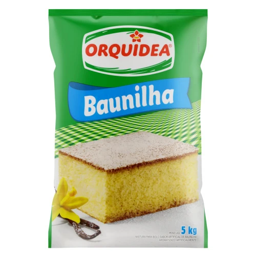 MISTURA PARA BOLO BAUNILHA ORQUÍDEA PACOTE 5KG