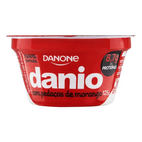 IOGURTE INTEGRAL CALDA MORANGO DANIO POTE 125G