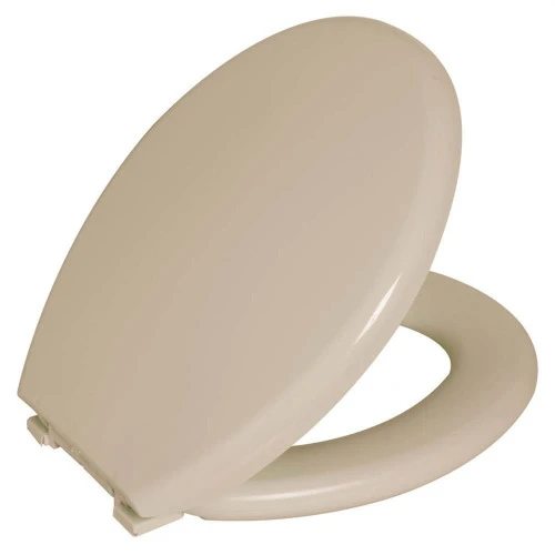 ASSENTO SANITÁRIO OVAL ALMOFADADO BEGE