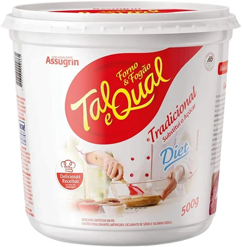 ADOÇANTE EM PÓ TAL E QUAL CULINÁRIO DIET WOW NUTRITION POTE 500G