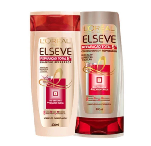 KIT SHAMPOO 400ML CONDICIONADOR 200ML ELSEVE REPARAÇÃO TOTAL 5 EXTRA PROFUNDA LOREAL PARIS