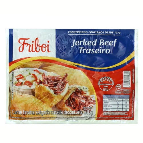 CHARQUE FRIBOI 500G TRASEIRO