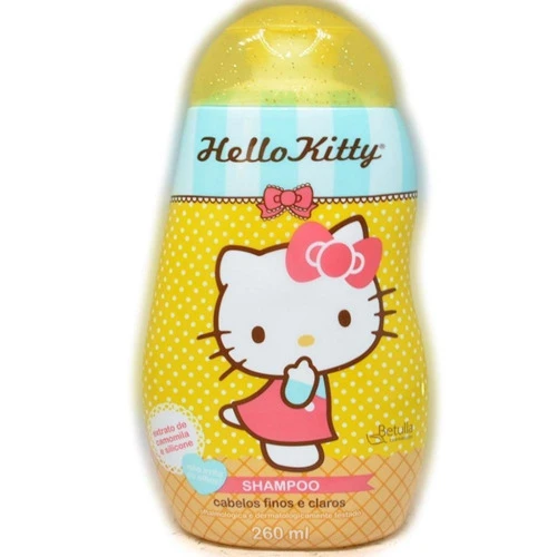 SHAMPOO HELLO KITTY 260ML CABELOS FINOS E CLARIOS