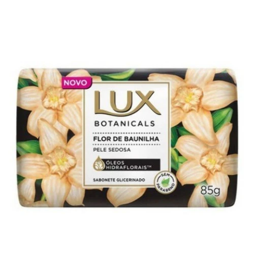 SABONETE EM BARRA GLICERINADO FLOR DE BAUNILHA LUX BOTANICALS ENVOLTÓRIO 85G