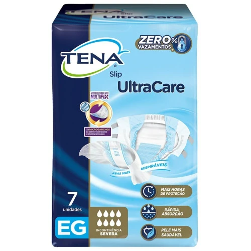 FRALDA GERIÁTRICA TENA SLIP ULTRA EG 7 UNIDADES