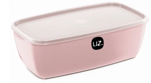 POTE MULTIUSSO RETANGULAR UZ 3LTS ROSA