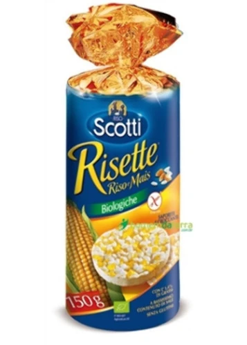 BISCOITO DE ARROZ E MILHO RISO SCOTTI 150G