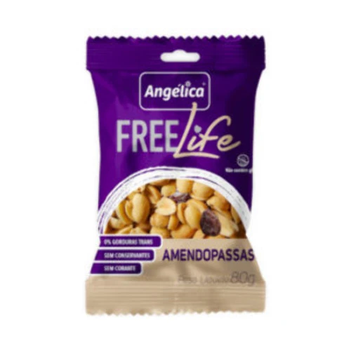 AMENDOIM E PASSAS ANGELICA 80G