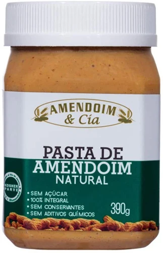 CREME DE AMENDOIM NATURAL AMENDOIM CÍA 390G
