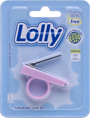 CORTADOR DE UNHA INFANTIL SPECIAL LOLLY ROSA
