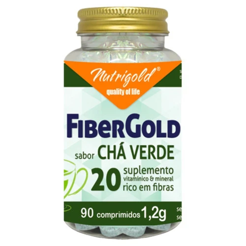 FIBER GOLD SABOR CHÁ VERDE 90COMP 1 2G