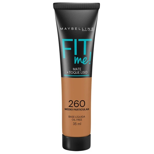 BASE LÍQUIDA MAYBELLINE FIT ME OIL FREE 260 MÉDIO PARTICULAR 35ML