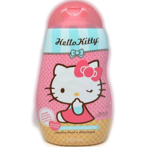 CONDICIONADOR HELLO KITTY 260ML CABELOS LISOS E DELICADOS