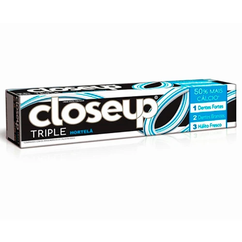 CREME DENTAL CLOSEUP TRIPLE HORTELÃ 70 GR CLOSE UP BRANCO