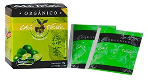 CHÁ VERDE NATURAL ORGÂNICO CAMPO VERDE 10 SACHS DE 1 6G