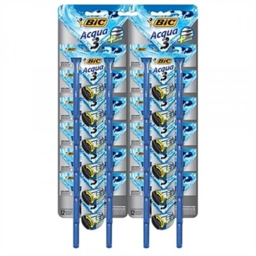 APARELHO DESCARTÁVEL PARA BARBEAR BIC ACQUA 3 2 UNIDADES