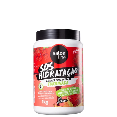 MÁSCARA S.O.S HIDRATAÇÃO TURBINADA SALON LINE 1KG