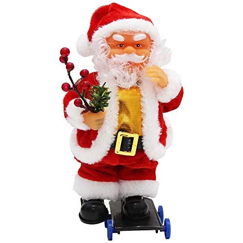 ENFEITE NATALINO PAPAI NOEL MÚSICAL MOV SKATE