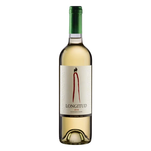VINHO CHILENO BRANCO SECO LONGITUD SAUVIGNON BLANC VALLE CENTRAL GARRAFA 750ML
