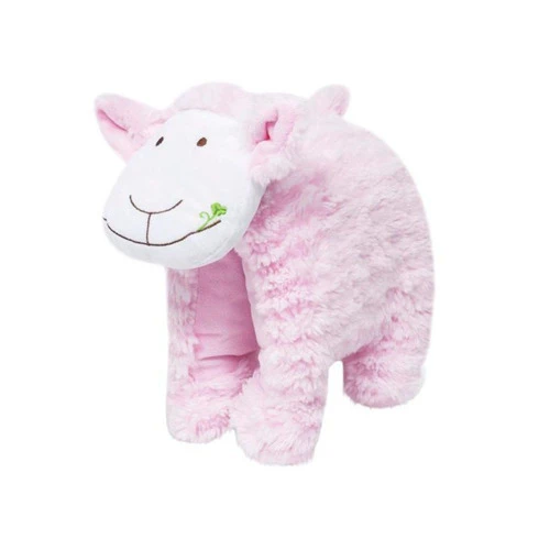 BRINQ BUBA PELUCIA ALMOFADA CARNEIRINHO ROSA