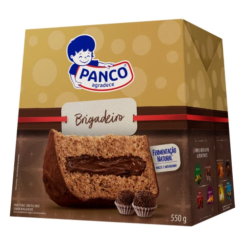 PANETTONE RECHEIO BRIGADEIRO PANCO CAIXA 550G