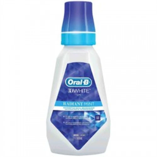 ENXAGUANTE BUCAL ORAL B 3D WHITE ANTITÁRTARO 500ML