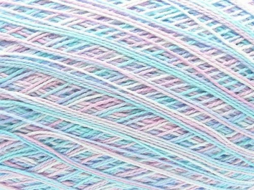 FREE SHIP VARIEGATED PASTEL 10 CROCHET COTTON THREAD YARN KNITTING 100 MERCERIZED