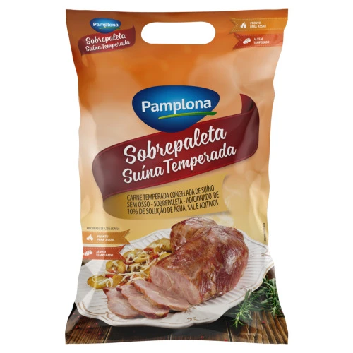 SOBREPALETA SUÍNA CONGELADA TEMPERADA SEM OSSO PAMPLONA
