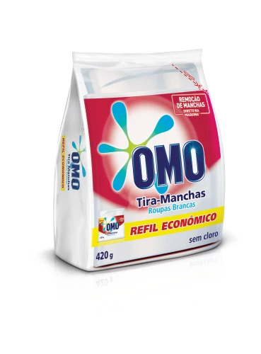 TIRA MANCHAS EM PÓ ROUPAS BRANCAS REFIL 420G OMO