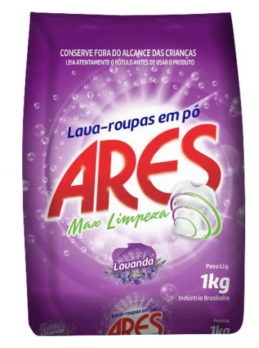 LAVA ROUPAS EM PÓ ARES 1KG LAVANDA