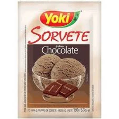 PÓ PARA SORVETE CHOCOLATE YOKI PACOTE 150G