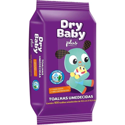 TOALHAS UMEDECIDAS TENA DRYBABY PLUS 100 UNIDADES