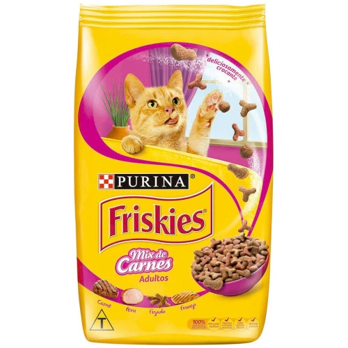 NESTLÉ PURINA FRISKIES RAÇÃO SECA PARA GATOS ADULTOS MIX DE CARNES 1KG