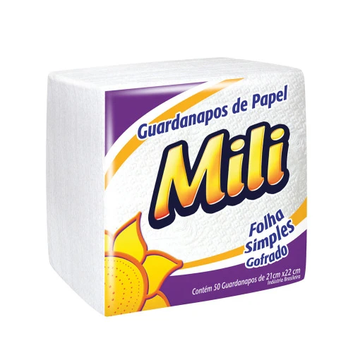 GUARDANAPO PAPEL MILI COM 50 21X22