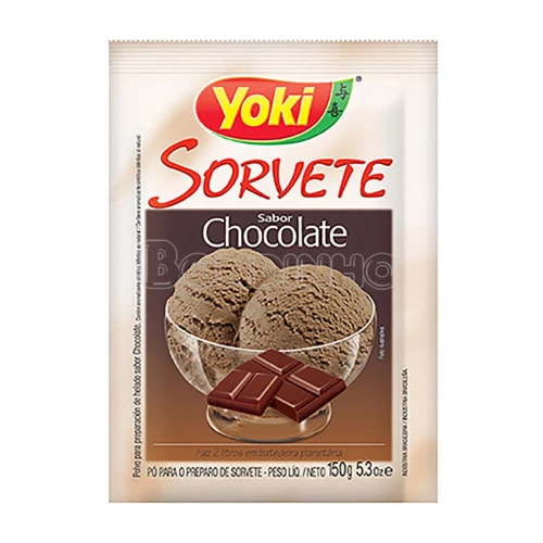 PÓ PARA SORVETE CHOCOLATE YOKI 150G