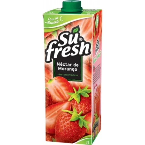 BEBIDA ADOÇADA MORANGO SUFRESH CAIXA 1L