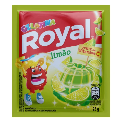 GELATINA EM PÓ LIMÃO ROYAL PACOTE 25G
