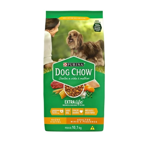 RACAO PURINA DOG CHOW 10,1KG AD RAC PEQ